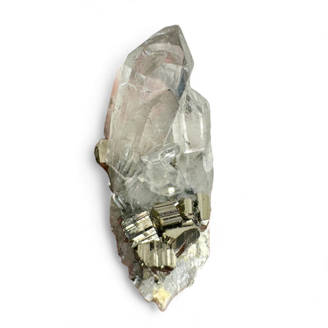 Mini Quartz With Pyrite Cluster -  Abundance Crystal