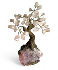 Rose Quartz Crystal Bonsai Tree 10cm - Loving Vibes - Crystals & Reiki