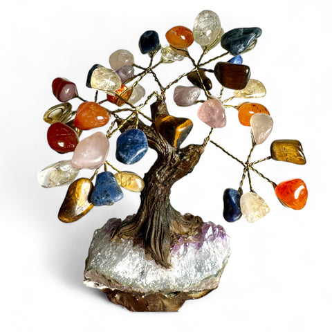 Mixed Crystal Bonsai Tree 10cm All-round Vibes - Crystals & Reiki