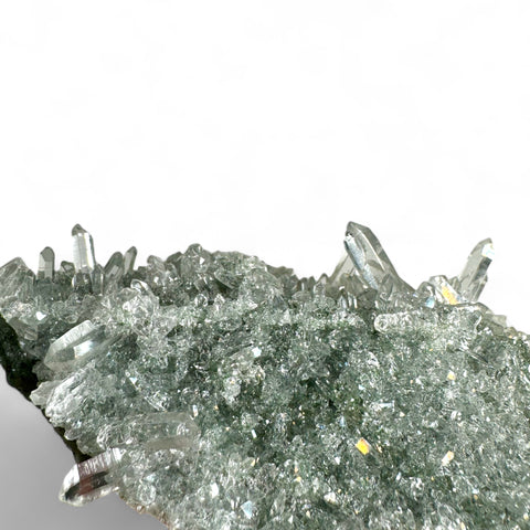 Himalayan Quartz with Green Chlorite Cluster - 11.5 cm Specimen - Crystals & Reiki