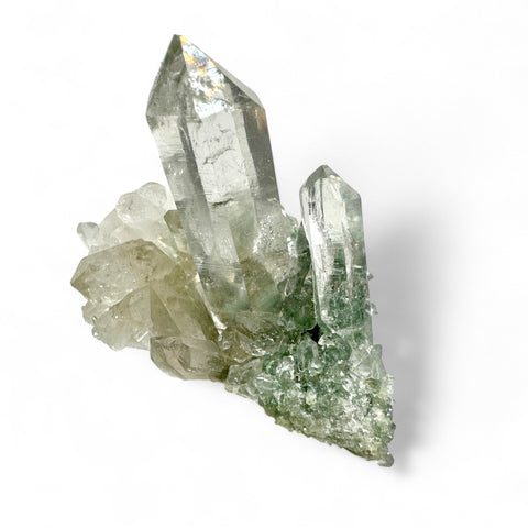 Himalayan Quartz Green Chlorite Cluster - 7.5cm: Intuition