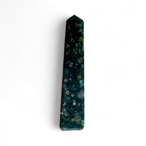 Moss Agate Obelisk Points: Connect to Nature's Energy