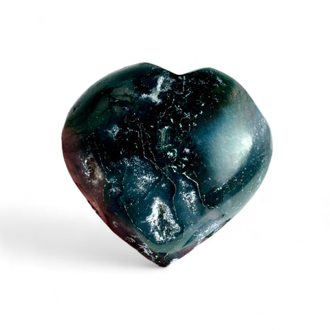 Moss Agate Hearts: Embrace Nature's Delicate Beauty
