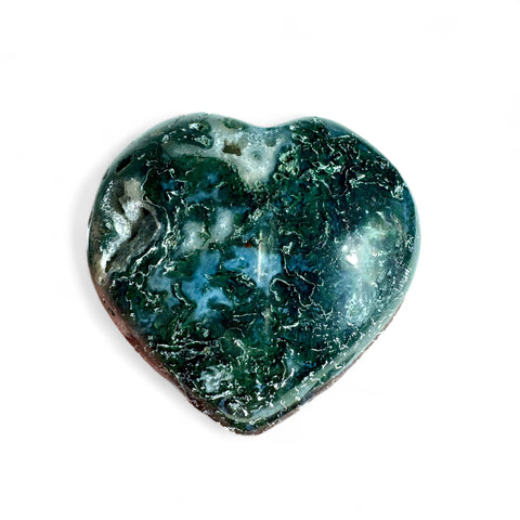 Moss Agate Hearts: Embrace Nature's Delicate Beauty