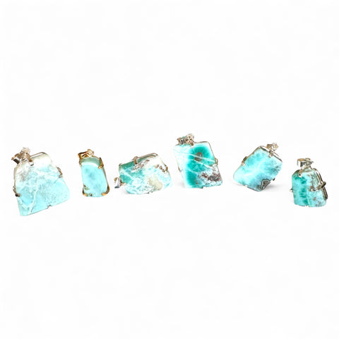 Elegant Larimar Pendants – Discover Tranquility and Style