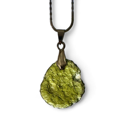 Moldavite Necklace Pendants | Genuine 14.7 Million-Year-Old Gem