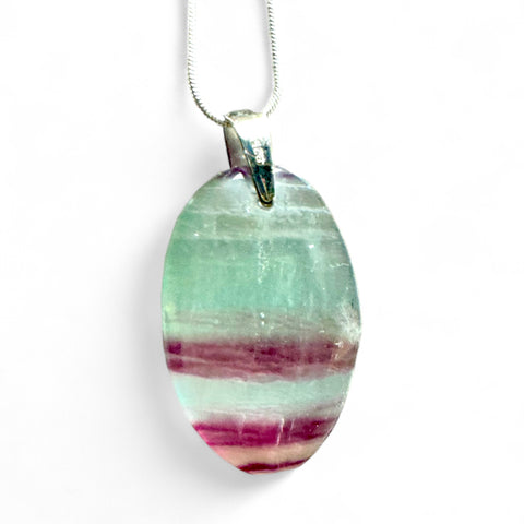 Fluorite Pendants in Sterling Silver - Crystal Clarity