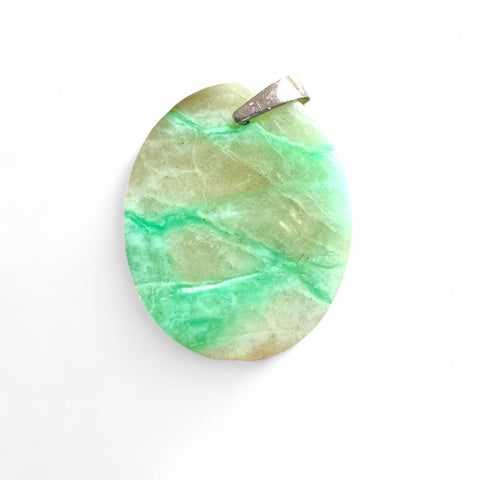 Green Moonstone Pendants in Sterling Silver - Mystical Elegance