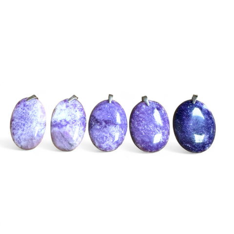 Lepidolite Pendants in Sterling Silver - Calming Harmony