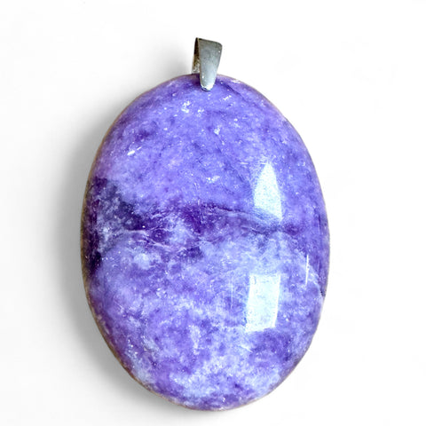 Lepidolite Pendants in Sterling Silver - Calming Harmony