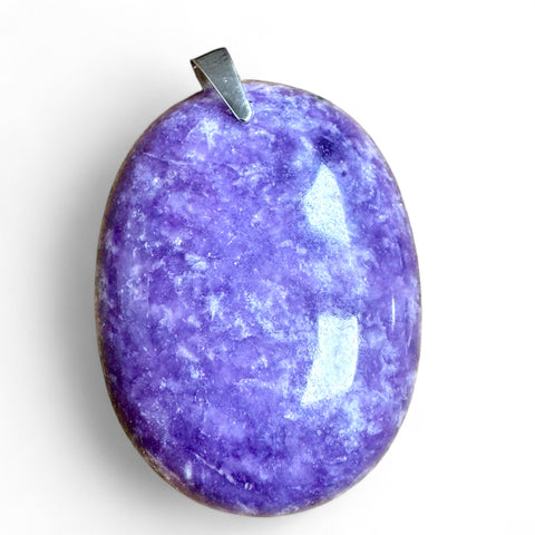 Lepidolite Pendants in Sterling Silver - Calming Harmony