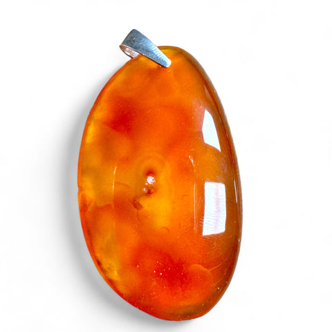 Carnelian Pendants in Sterling Silver - Vibrant Energy