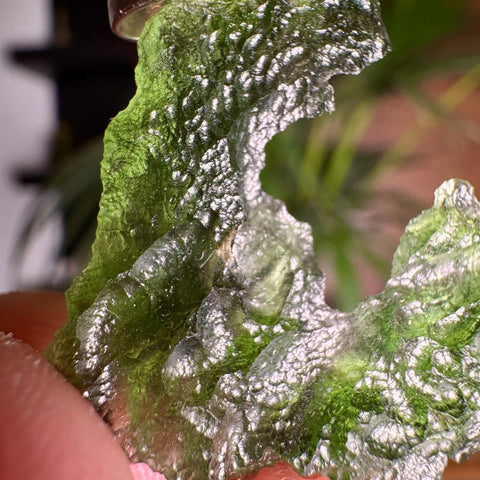 Angel Chime Moldavite Pendant from Chlum - The Space Dorito