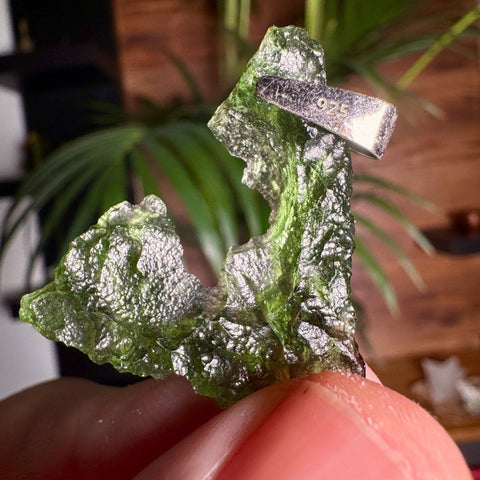Angel Chime Moldavite Pendant from Chlum - The Space Dorito