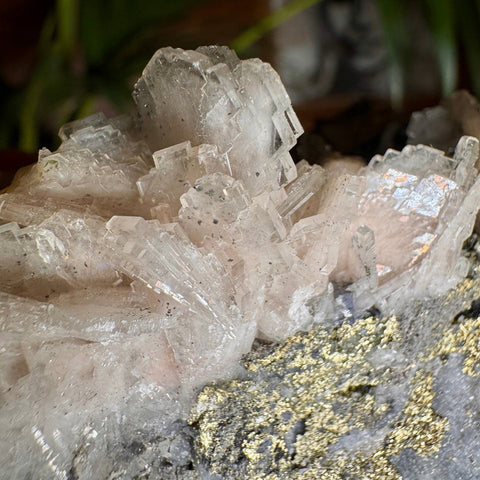Baryte, Pyrite and Chalcopyrite Cluster - Stone of Angels