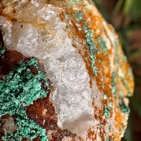 Malachite on Iron Oxide Matrix with Dolomite and Quartz – 150g