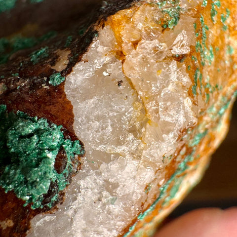 Malachite on Iron Oxide Matrix with Dolomite and Quartz – 150g