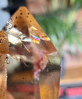 Golden Flame Citrine Point with Lepidocrocite & Rainbows – 20.55g - Crystals & Reiki