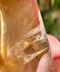 Golden Flame Citrine Point with Lepidocrocite & Rainbows – 20.55g - Crystals & Reiki
