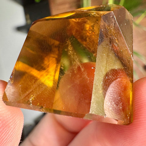 Golden Cascade Citrine Phantom Point – 52.3g - Crystals & Reiki