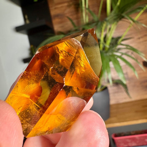 Golden Cascade Citrine Phantom Point – 52.3g - Crystals & Reiki