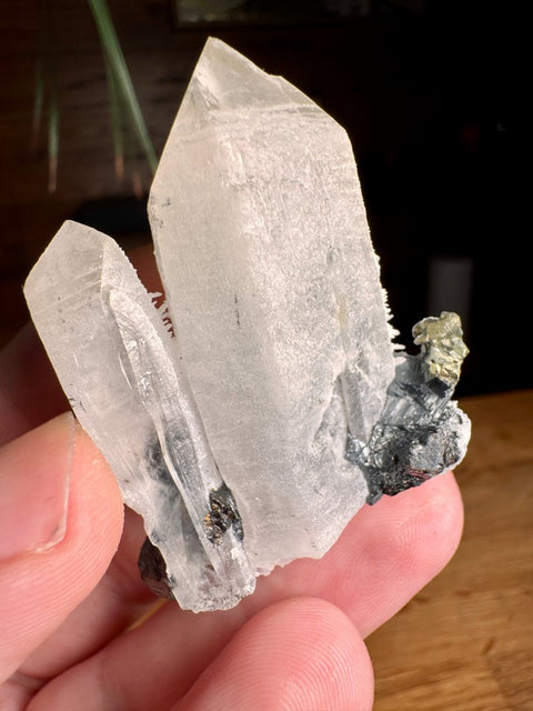 Quartz with Calcite Coating, Pyrite & Galena - Crystals & Reiki