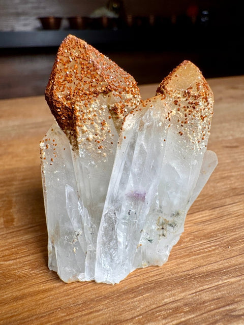 Quartz Cluster with Hematite Coating – Bulgaria - Crystals & Reiki
