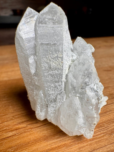 Double Terminated Quartz Cluster with Calcite, Galena & Pyrite - Crystals & Reiki