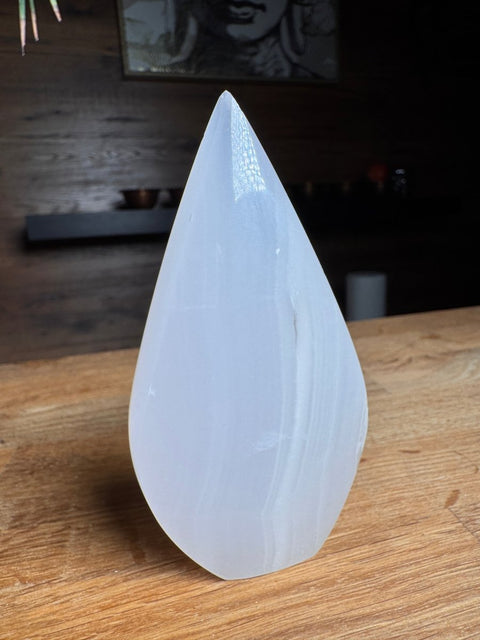 Pink Mangano Calcite Teardrop - Crystals & Reiki