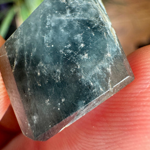 Rare AA Grade Blue Tara Quartz Diamond Pendant in 925 Sterling Silver