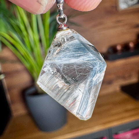 Rare AA Grade Blue Tara Quartz Pendant: The Clarity Generator