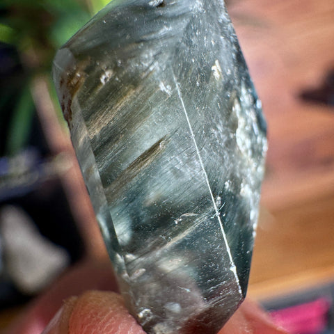 AA Grade Blue Tara Quartz Pendant: Substantial Depth and Blue Needles