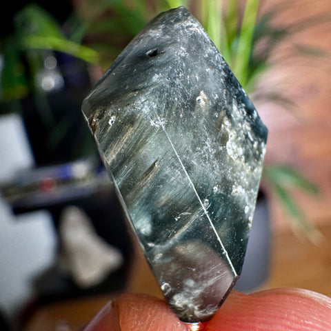 AA Grade Blue Tara Quartz Pendant: Substantial Depth and Blue Needles