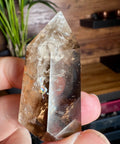 Smoky Quartz Point with Rainbows: Transformation and Protection – 5.5cm / 63.9g - Crystals & Reiki