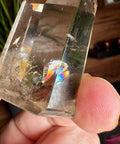 Smoky Quartz Point with Rainbows: Stress Management and Upliftment – 5.5cm / 49.8g - Crystals & Reiki