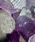 Amethyst Portal with Rainbows & Calcite on Stand | 4.25kg Monumental Specimen - Crystals & Reiki