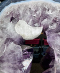 Amethyst Portal with Rainbows & Calcite on Stand | 4.25kg Monumental Specimen - Crystals & Reiki