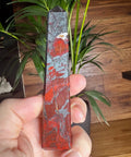 Hematite & Red Jasper (Jaspilite) Obelisk | Grounding Strength & Vitality - Crystals & Reiki