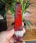 Hematite & Red Jasper (Jaspilite) Obelisk – Grounding Roots & Raw Power - Crystals & Reiki