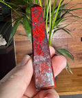 Hematite & Red Jasper (Jaspilite) Obelisk – Grounding Roots & Raw Power - Crystals & Reiki