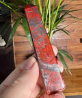 Hematite & Red Jasper (Jaspilite) Obelisk – Grounding Roots & Raw Power - Crystals & Reiki