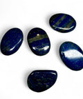 Lapis Lazuli with Pyrite Palm Stones: Inner Harmony - Crystals & Reiki