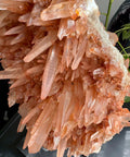 Tangerine Lemurian Laser Quartz Natural Cluster - Vibrant Energy - Crystals & Reiki
