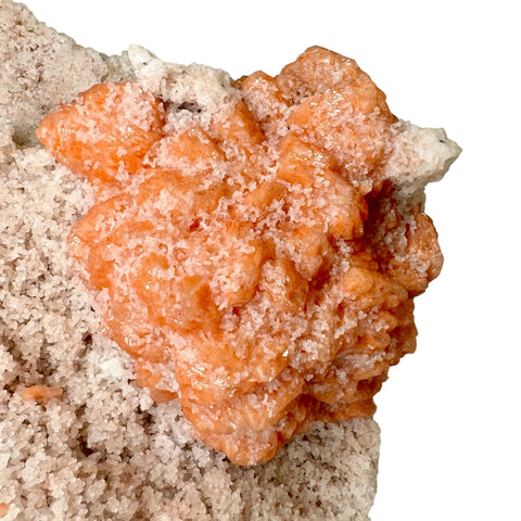 Peach Stilbite, White Prehnite 3.9kg: Top Jalgaon Grade - Crystals & Reiki