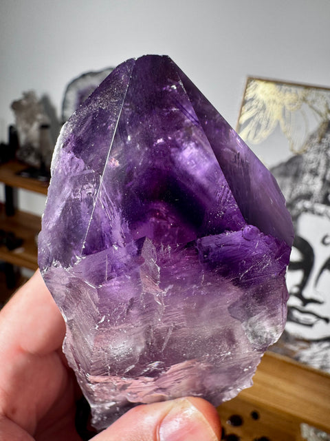 Phantom Amethyst Wand - Reveals Hidden Spiritual Lessons - Crystals & Reiki