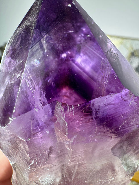 Phantom Amethyst Wand - Reveals Hidden Spiritual Lessons - Crystals & Reiki