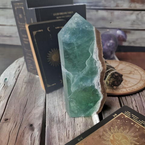 Green Fluorite Wave - Natural Beauty - Crystals & Reiki