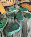 Small Malachite Slices - Natural Beauty - Crystals & Reiki