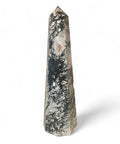 Moss Agate Druzy Tower Point: Natural Elegance - Crystals & Reiki