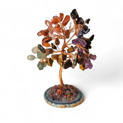 Mixed Crystal Bonsai Tree: Harmony in Diversity